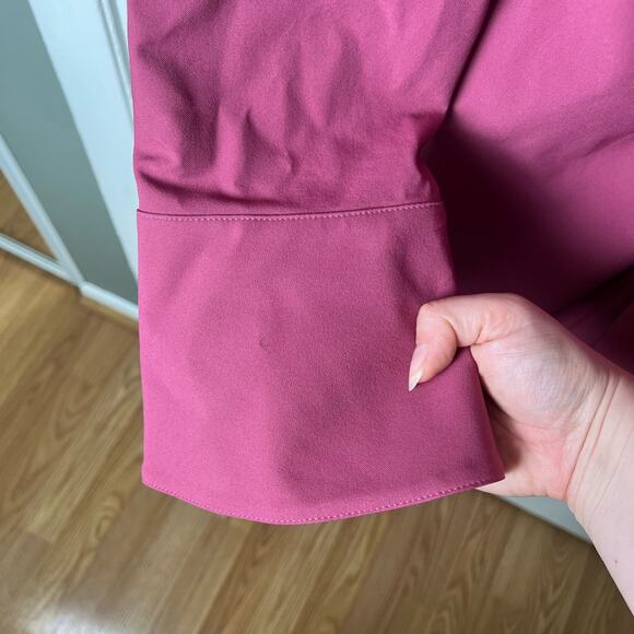 Cinq A Sept Mckenna Twist-Front Collared Dress in Dark Ube 14 - Picture 5 of 9